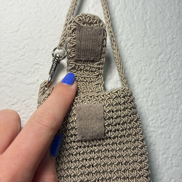 Vintage Woven Tan Clip On Sunglasses Case - Picture 2 of 4